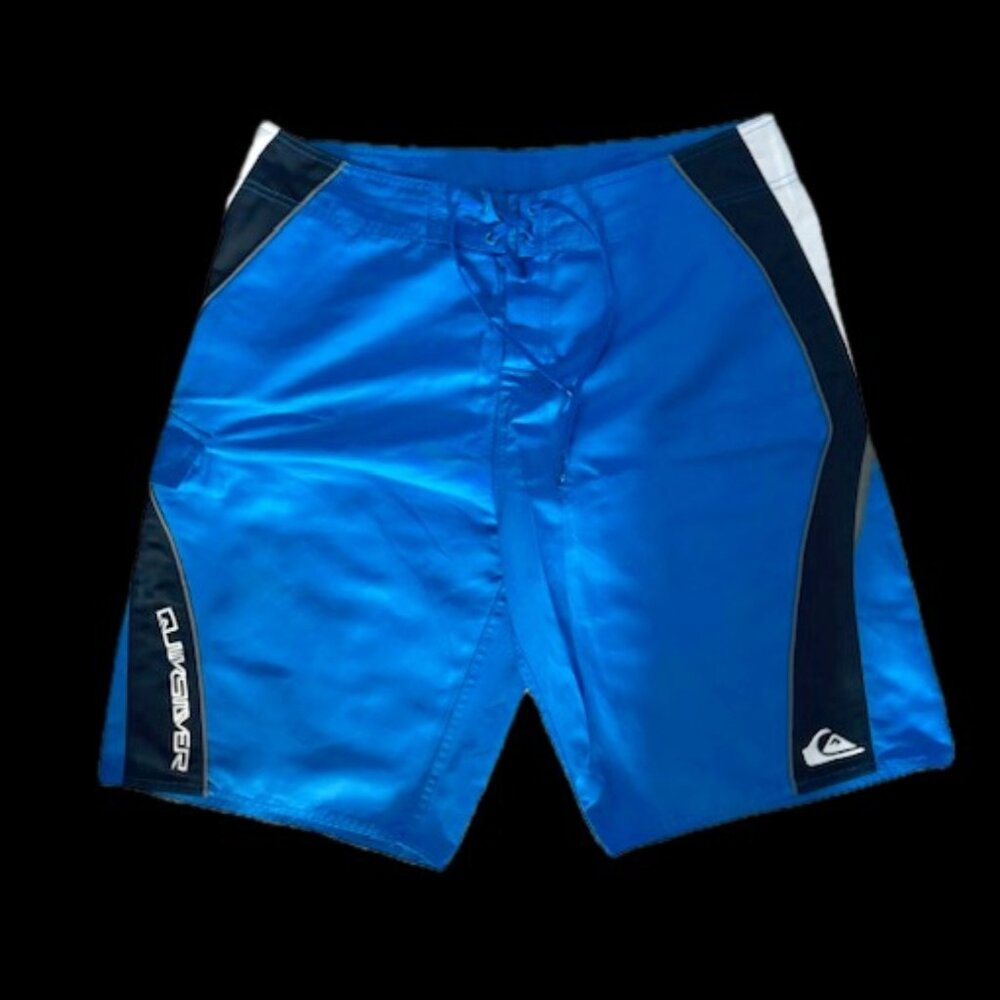Quicksilver Blue Board Shorts Mens Size 36
